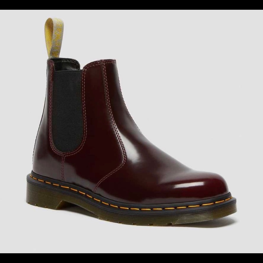 SOLD ❌ DOC MARTENS Vegan Flora Cherry Chelsea Boot - Picture 1 of 10